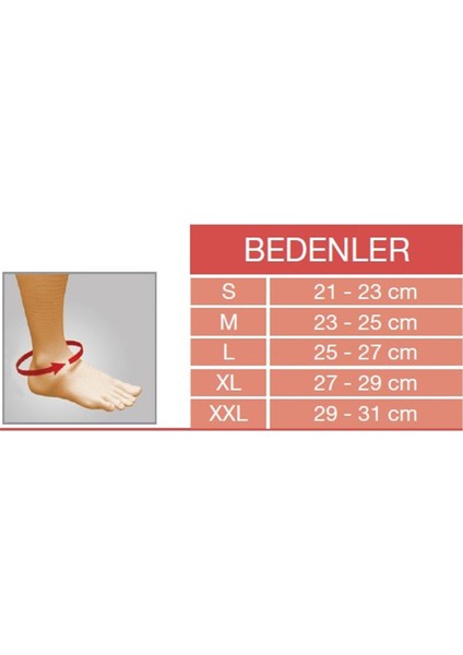 Orx-A 713 LİGAMENT Destekli Ayak Bilekliği