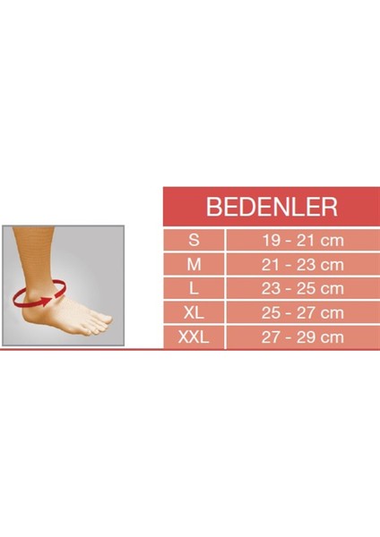 ® Orx-A 716 ÖRME Düz Ayak Bilekliği