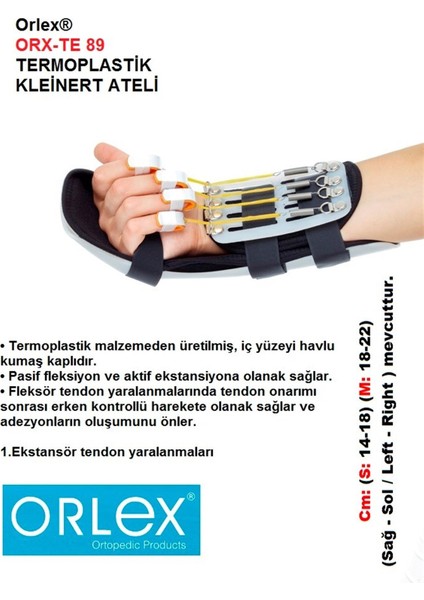 ® Termoplastik Kleinert Ateli ( Sol El ) Orx-Te 89