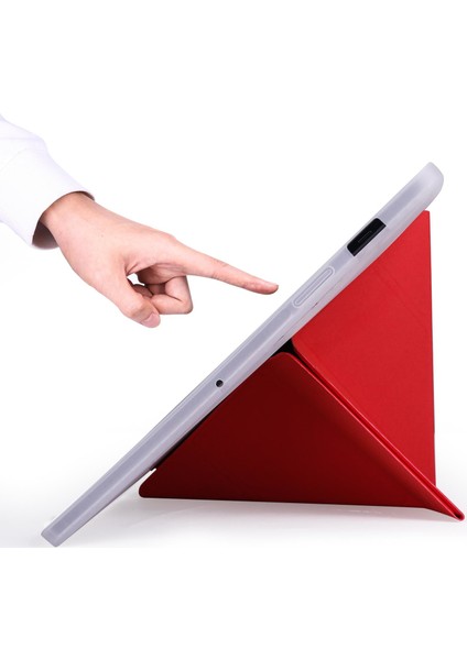 Galaxy Tab S7 T870 Kılıf Kalem Bölmeli Smart Standlı Tablet Kılıfı Kırmızı fiyatları