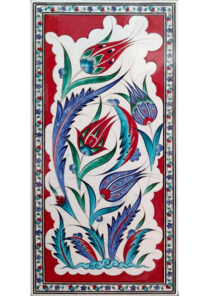 - 20*40 Cm. El Dekoru Kütahya Çinisi