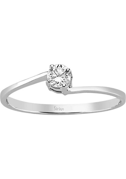 0,14 Karat Pırlanta Tektaş Yüzük 0417R0027