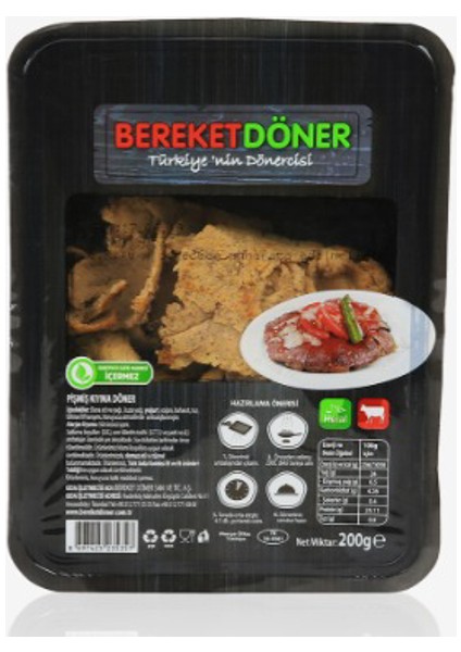 Döner Pişmiş Dana Döner 200 gr