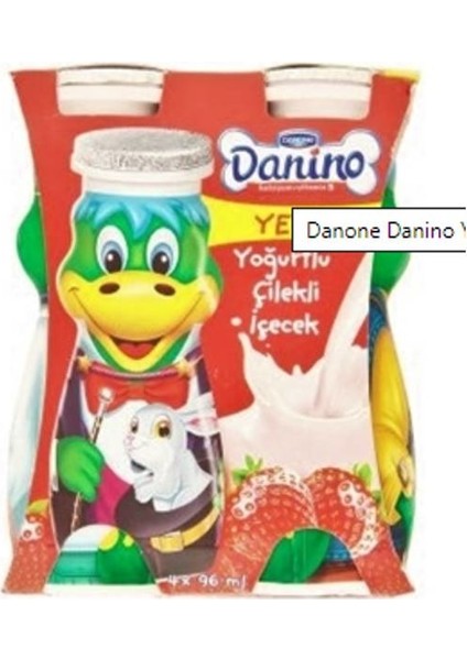 Danino Içecek Yoğurtlu Çilekli 4*96 ml