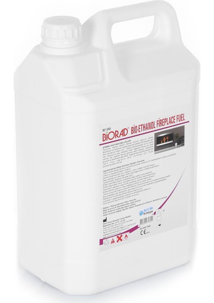 5 Litre Bio Ethanol Bacasız Şömine Yakıtı 4 Adet