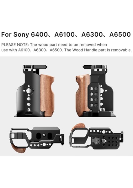 C-A6400 V2 Sony A6400 Vlog Cage Çerçeve