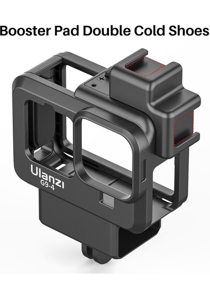 G9-4 Gopro Hero 9 Vlog Case Plastik Çerçeve