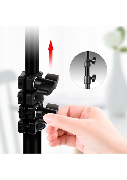 R68 12.5'' Çift Telefon Tutuculu Ring Light - Tiktok - Youtube - Kuaför - Makyaj - (Işık Ayağı Hediyeli)