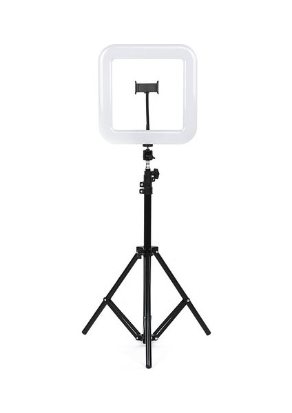 D35 10'' Kare Ring Light - Tiktok - Youtube - Kuaför - Makyaj - (Işık Ayağı Hediyeli) fırsatları