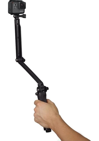 Gopro Uyumlu 3-Way Monopod Grip-Arm-Tripod Çok Fonksiyonlu