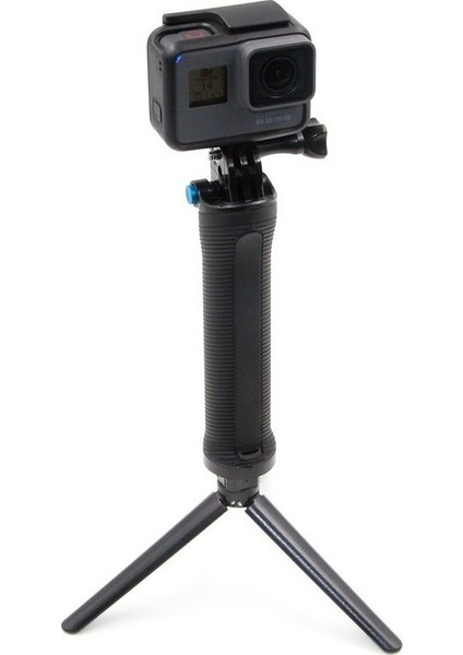 Gopro Uyumlu 3-Way Monopod Grip-Arm-Tripod Çok Fonksiyonlu