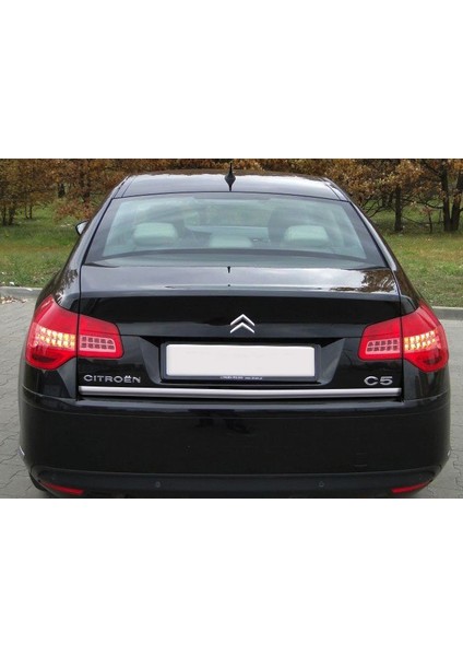 Citroen C5 Krom Bagaj Alt Çıta 2008 Üzeri Çelik Şerit