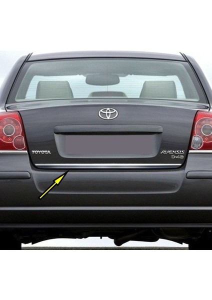 Toyota Avensis Krom Bagaj Alt Çıtası 2003-2009 Kalp