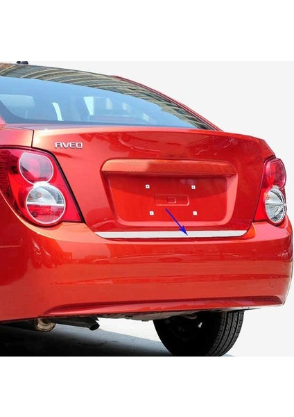 Chevrolet Aveo Sedan Krom Bagaj Alt Çıtası 2012- Kalp