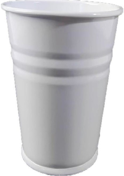 Beyaz Kova Masa Üzeri Çöp Kovası