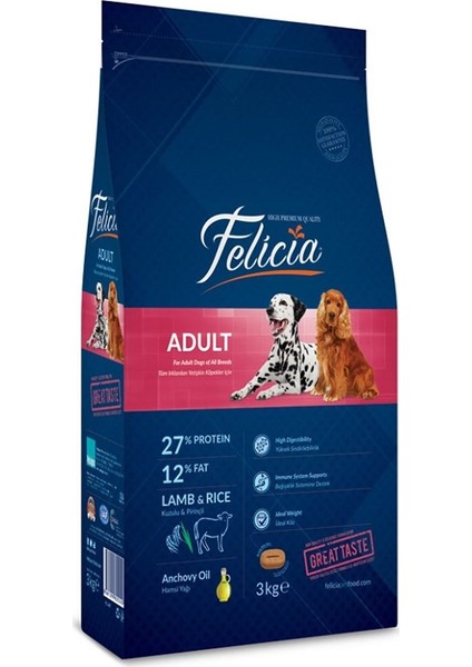 Kuzulu Yetişkin Köpek Maması 3 kg Idili