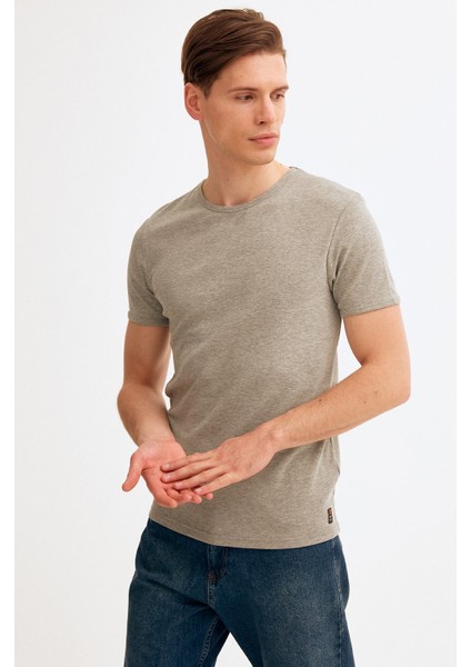 Bisiklet Yaka Basic Tshirt