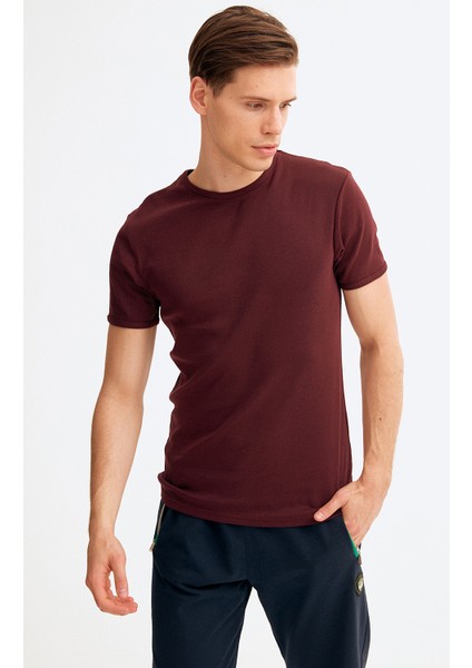 Bisiklet Yaka Basic Tshirt