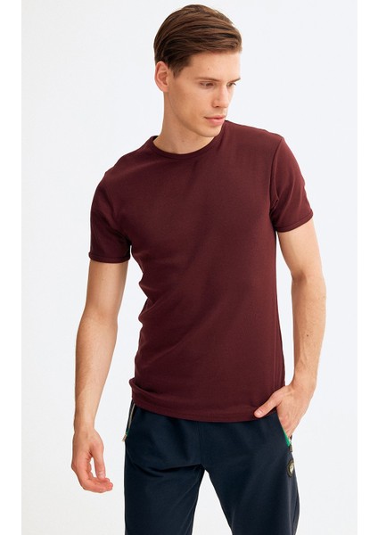 Bisiklet Yaka Basic Tshirt