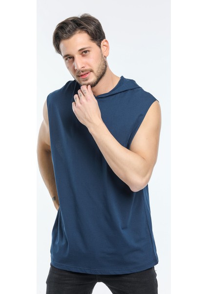 Kapşonlu Kolsuz Tshirt