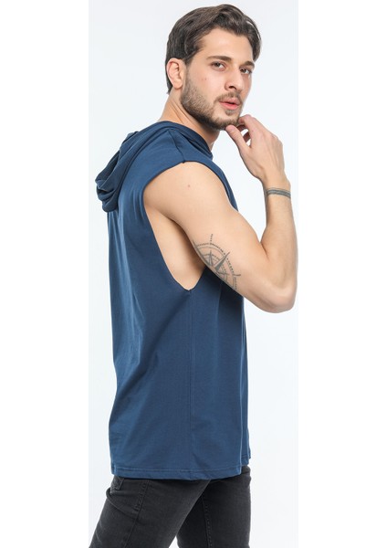 Kapşonlu Kolsuz Tshirt