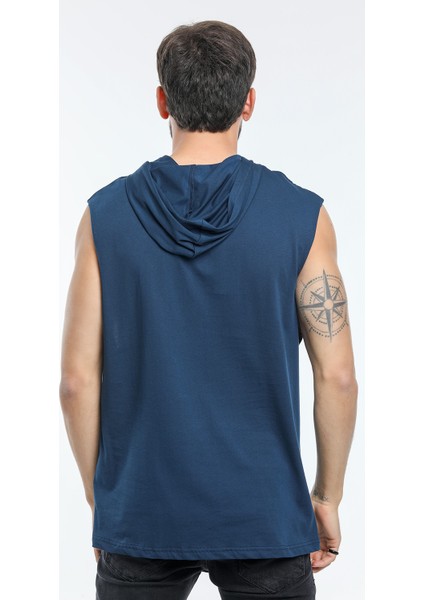Kapşonlu Kolsuz Tshirt