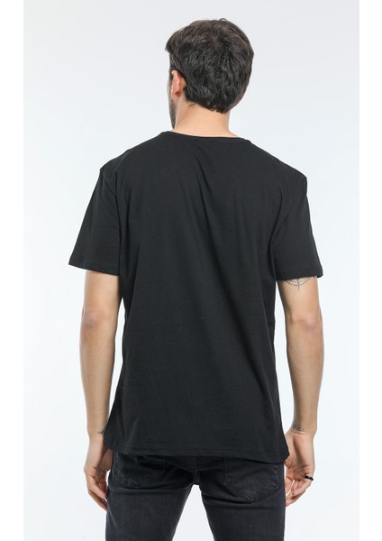 Bisiklet Yaka Air Baskılı Tshirt fırsatları