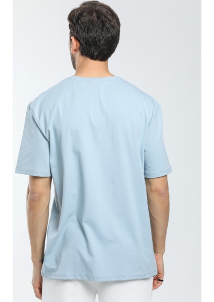Bisiklet Yaka Air Baskılı Tshirt