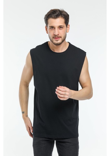 Bisiklet Yaka Kolsuz Tshirt