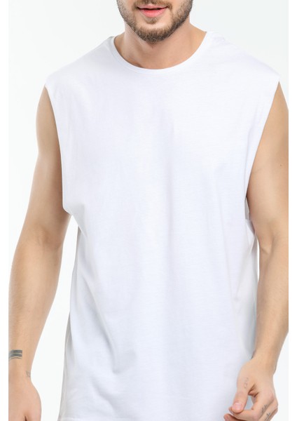 Bisiklet Yaka Kolsuz Tshirt