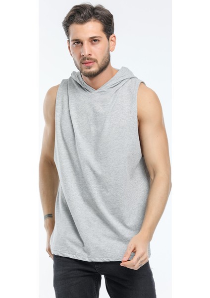 Kapşonlu Kolsuz Tshirt