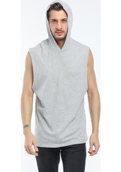 Kapşonlu Kolsuz Tshirt