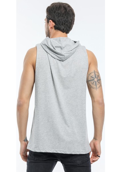 Kapşonlu Kolsuz Tshirt