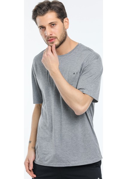 Bisiklet Yaka Air Baskılı Tshirt