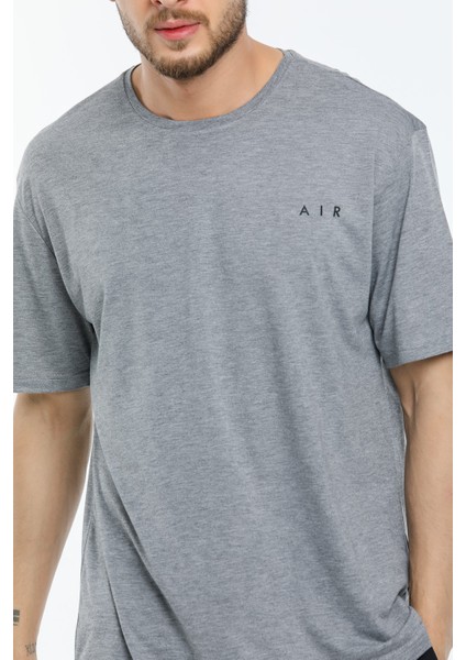 Bisiklet Yaka Air Baskılı Tshirt