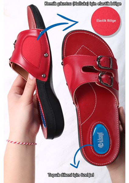 Melli Anatomik Jel Taban Günlük Kadın Terlik