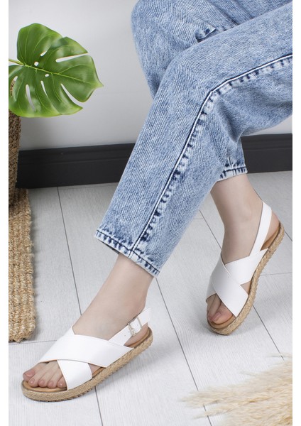 Miya Hasır Anatomik Günlük Kadın Sandalet