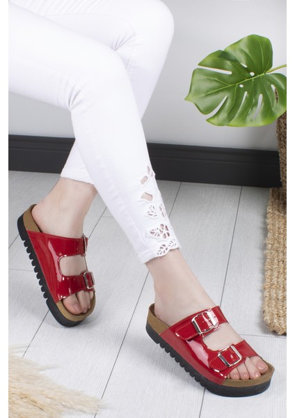 Maria Anatomik Çift Tokalı Günlük Kadın Terlik fiyatları