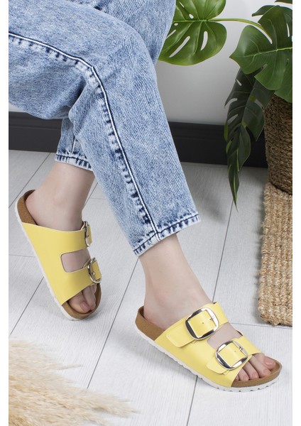 Terry Anatomik Çift Tokalı Günlük Kadın Terlik fiyatları