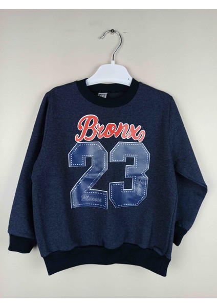 Erkek Çocuk Baskılı Bordo Pamuklu Sweatshirt