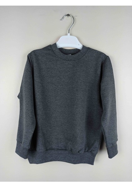 Erkek Çocuk Antrasit Pamuklu Sweatshirt