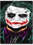 Ahşap Tablo Joker Neon Çizim 1