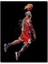 Ahşap Tablo Michael Jordan 3 Numaralı Forma Smaç Görseli 1