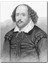 Ahşap Tablo William Shakespeare Karakalem Portresi 1