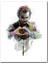 Ahşap Tablo Joker Eli Ile Kalp Yapmış 1