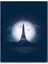Ahşap Tablo Gece Paris Eyfel Kulesi Çizimi 1