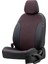 Smart Forfour 2004-2014 Özel Üretim Koltuk Kılıfı Tokyo Design Deri Siyah - Kırmızı 2