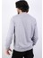 Erkek Süzine Baskılı Gri Melanj Sweatshirt 4