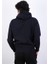 Erkek Süzine Baskılı Kapüşonlu Siyah Sweatshirt 3