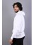 Erkek Kapüşonlu Beyaz Sweatshirt 3